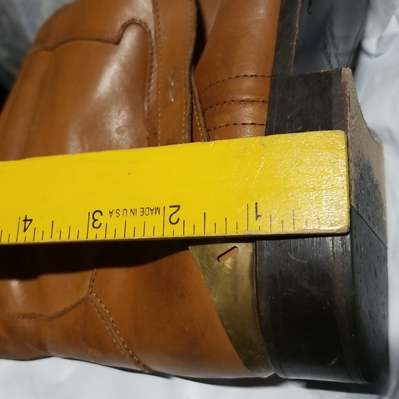 Golden Goose Carlyle Leather Boots Cognac Brown Distressed Vintage Style - Picture 16 of 16